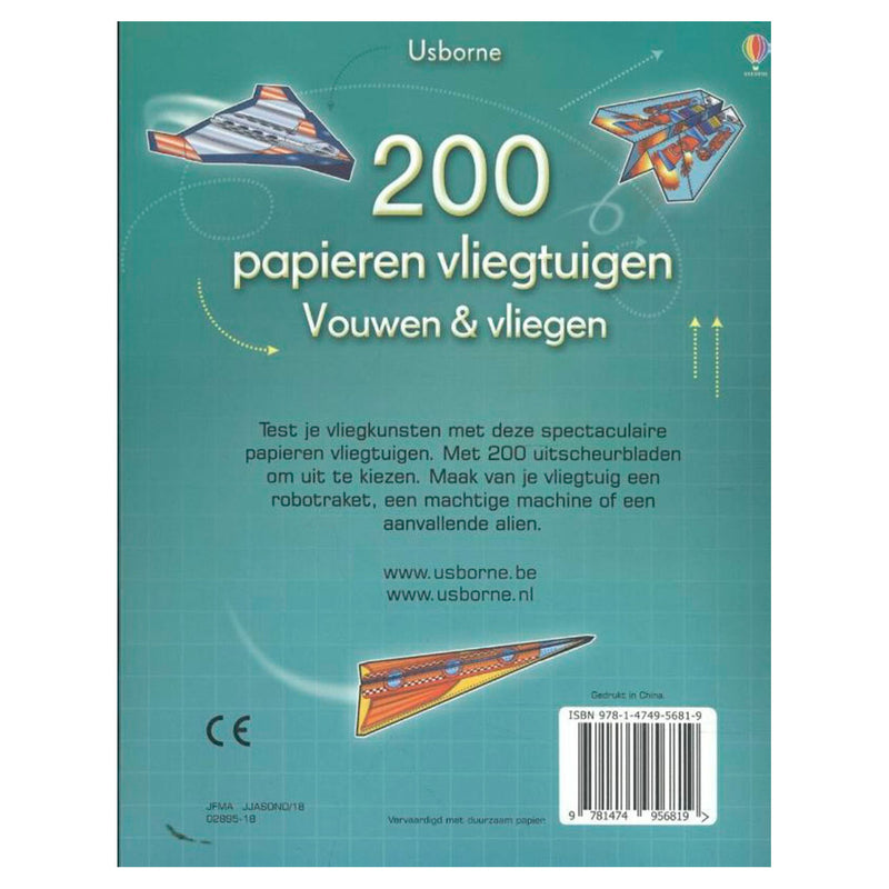 200 Papieren Vliegtuigen Vouwen & Vliegen