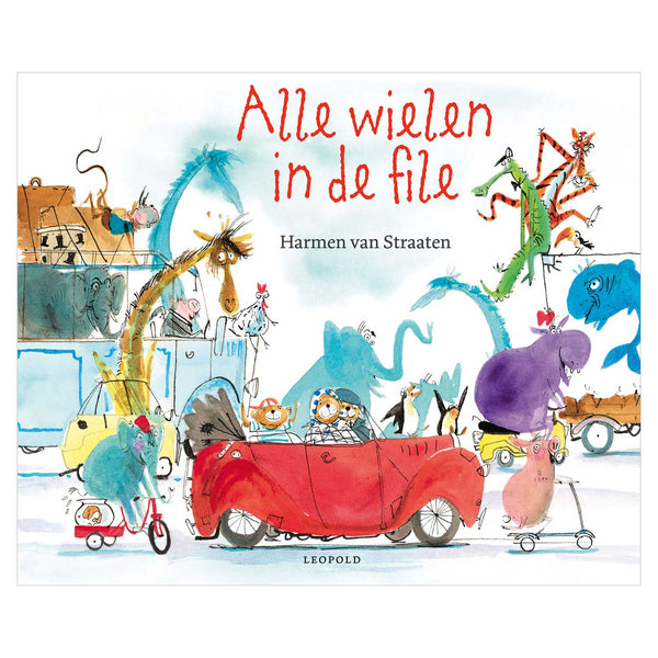 Alle wielen in de file