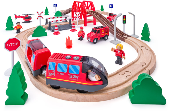 Woody Treinset thema brandweer 92110