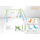 Intex 44130 Schommelset 442x200x235 cm Groen/Blauw/Oranje