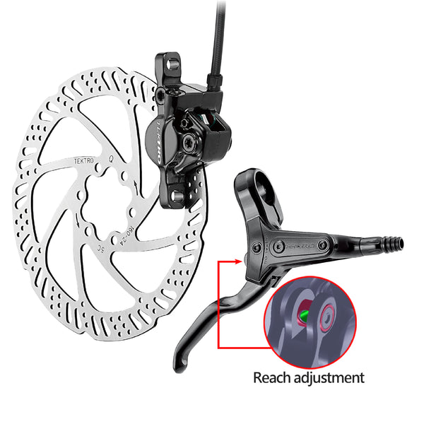 HD-M285 Schijfremset LH 1800 mm Leiding Zwart