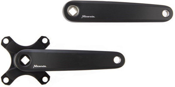 Crankset Miranda Delta BCD 104 Gates 170mm - mat zwart