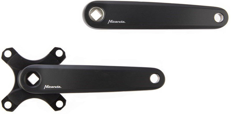 Crankset Miranda Delta BCD 104 Gates 170mm - mat zwart