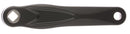 Crankarm links Miranda Alfa 1 170mm - zwart gecoat