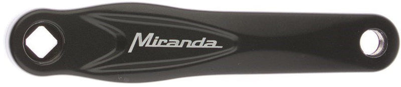Crankarm rechts Miranda Alfa 1 170mm - zwart gecoat