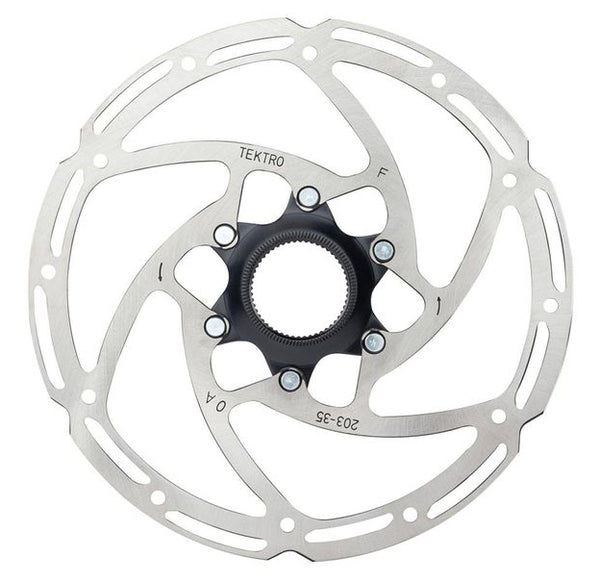 Remschijf Tektro Tr203-35 ø203mm Centerlock - zilver (werkplaatsverpakking)