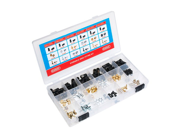 Assortimentsdoos met vervangnippels voor hydraulische remmen