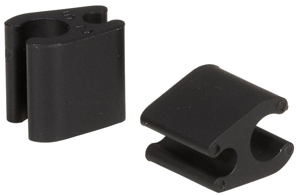 Kabelclips Elvedes Duo PVC  4,1 mm + 4,1 mm - zwart (50 stuks)