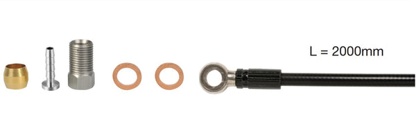 Remleidingset Elvedes vervanger voor Shimano SM-BH90 - extra soepel - 2 meter met aansluitmateriaal