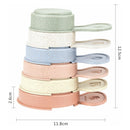 Stapelbekers met Handvat Pastel, 6dlg.
