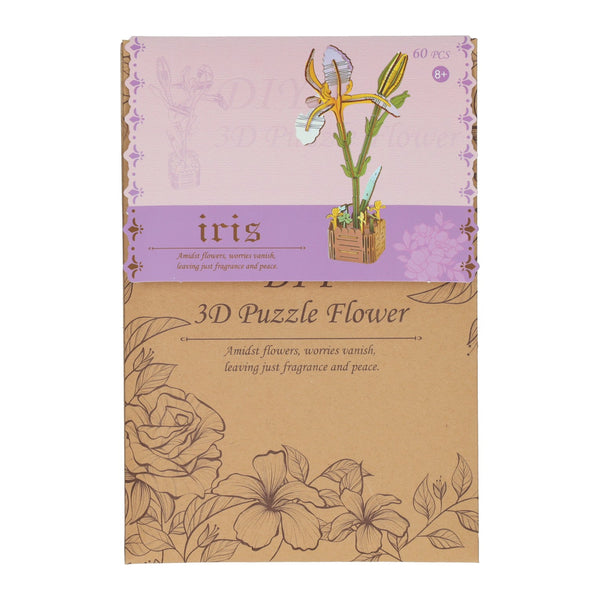 Houten 3D Bouwpakket Iris - 60dlg.