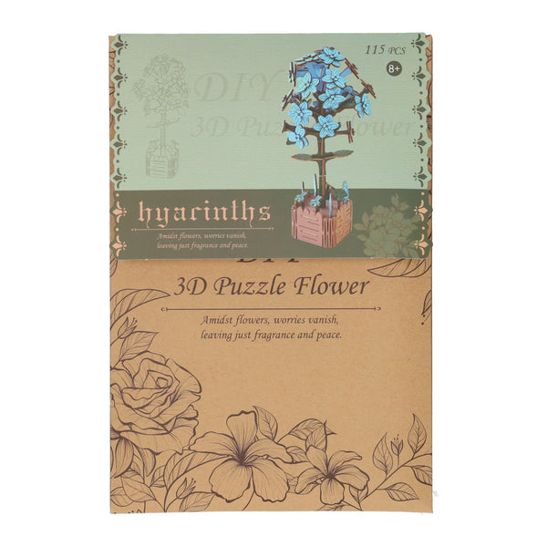 Houten 3D Bouwpakket Hyacint - 115dlg.