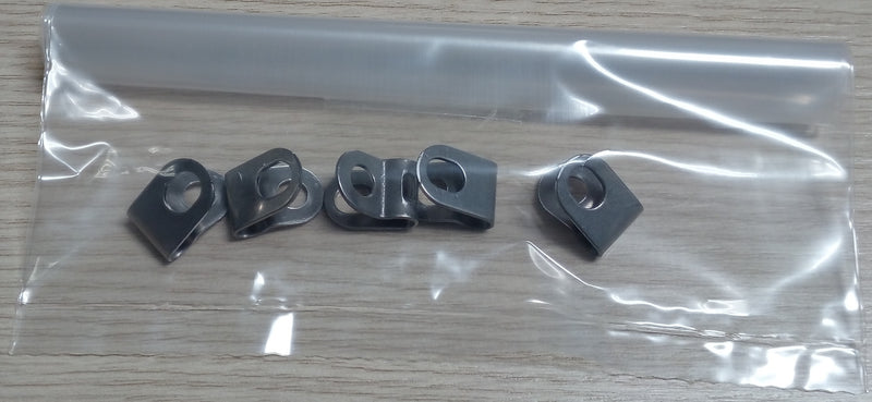 RVS bevestigingsclip voor Eurofender spatbordstang - 5 stuks