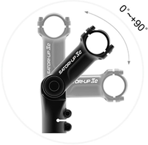 Stuurpen Satori UP2+ verstelbaar  Ø31.8/110mm - mat zwart