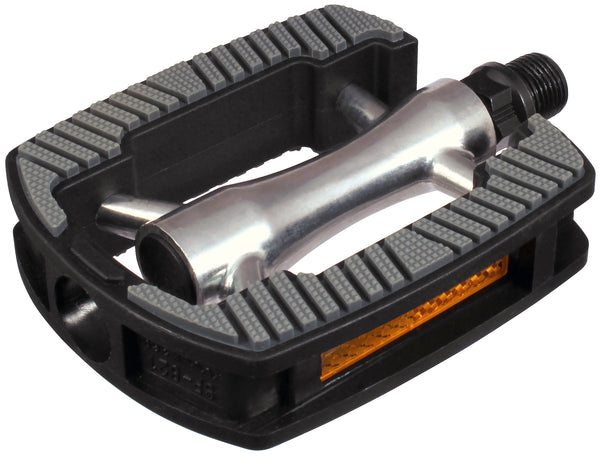 Pedaalset Marwi SP-821 met aluminium huis - anti slip - zilver met grijze inlay (werkplaatsverpakki