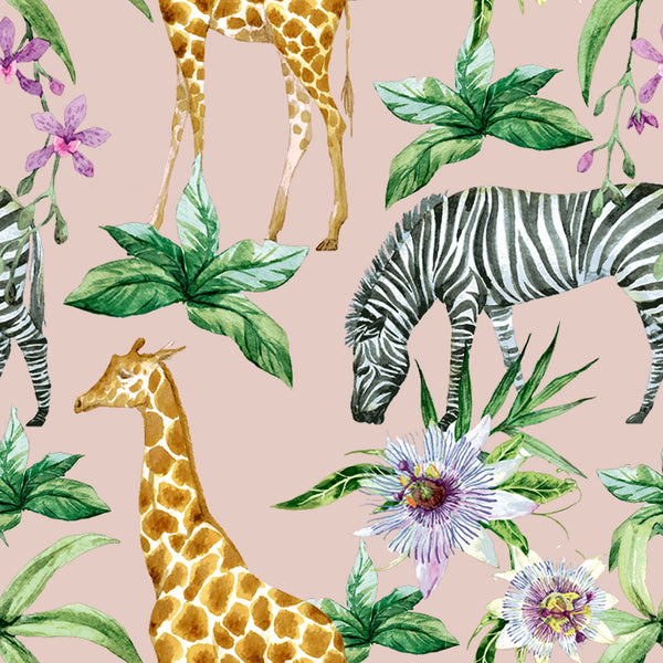 Duni servetten Zebra AND apos;s  AND  Giraffes 3-laags 33x33cm