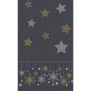 Duni tafellaken Snowstars Black 138x220cm