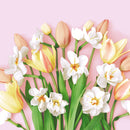 Duni servetten Tulip Joy 3-laags 33x33cm