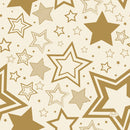 Duni servetten Holiday Star Cream  33x33cm