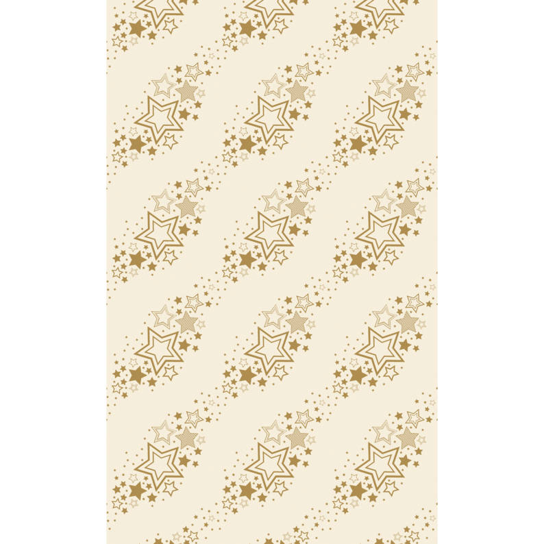 Duni tafellaken Holiday Star Cream 138x220cm