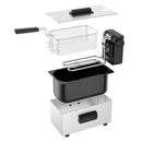 Emerio DF-132653 Friteuse 3L 2000W RVS/Zwart