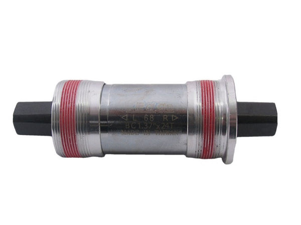 Vierkante trapas 115mm Edge BSA 68mm met aluminium cups  - Zilver