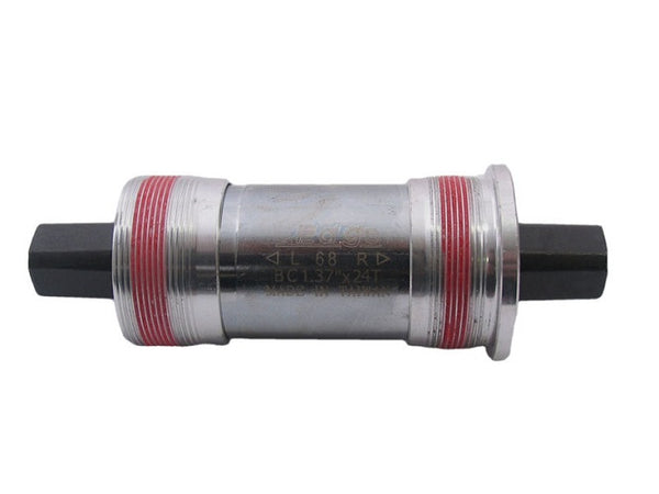 Vierkante trapas 127mm Edge BSA 68mm met aluminium cups - Zilver