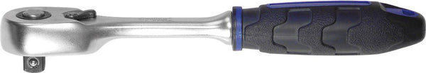 3/8" ratelsleutel Cyclus omkeerbaar L=195mm - met rubber greep