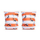 Swim Essentials Zwembandjes Ocean Stripes 2-6 Jaar Oranje/Wit