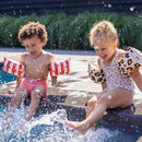 Swim Essentials Zwembandjes Ocean Stripes 2-6 Jaar Oranje/Wit