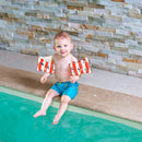 Swim Essentials Zwembandjes Ocean Stripes 2-6 Jaar Oranje/Wit