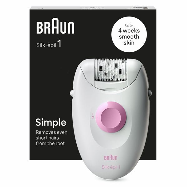Braun SE1-000 Silk-Epil 1 Epilator Wit/Roze
