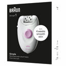 Braun SE1-000 Silk-Epil 1 Epilator Wit/Roze