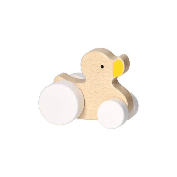 Houten Speelfiguur - Konijn op Wielen
