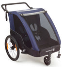 Kindertrailer met wandelkit Polisport - grijs/blauw