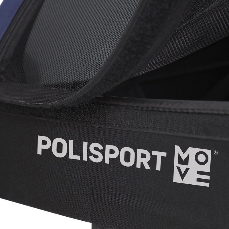 Kindertrailer met wandelkit Polisport - grijs/blauw