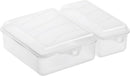 Rotho Twin Lunchbox 1,05+0,55L Transparant