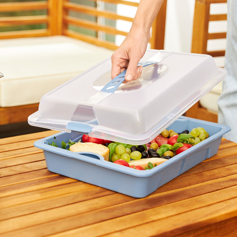 Rotho Fresh Partybutler Serveertray Cool &amp; Horizon Blauw