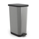 Rotho Ribo Pedaalemmer 55L Zilver Metallic