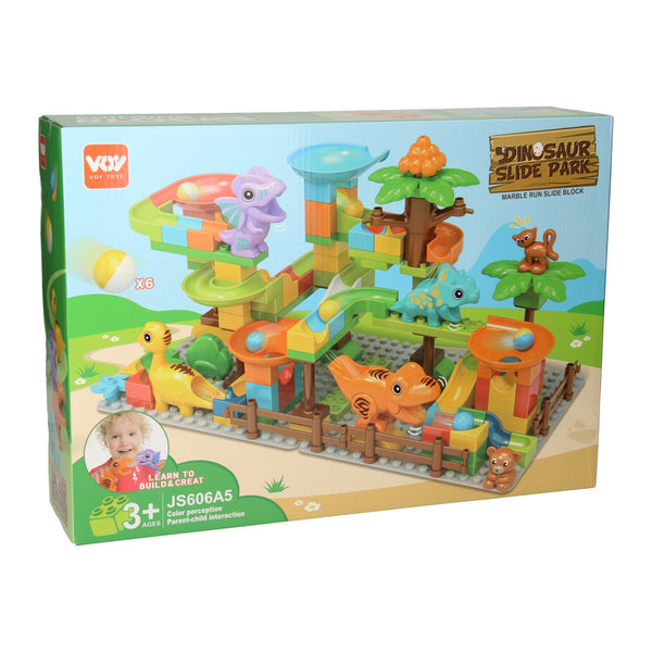 Bouwset Blokken en Knikkerbaan Dino