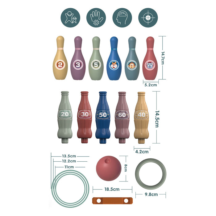 Ringwerpen & Bowlingspel 2in1