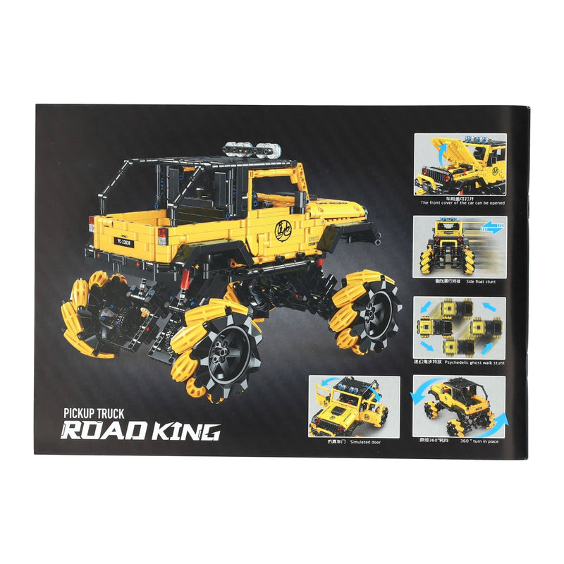 Happy Build Bestuurbare RC Blokjes Bouwset Pickup Truck - 1490dlg.