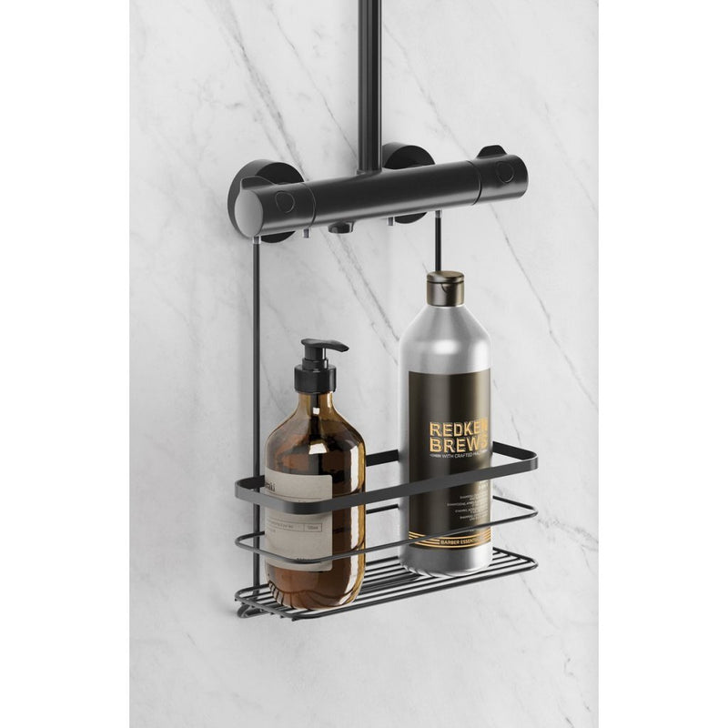 Metaltex Doucherek 28x14x38 cm Zwart/Metaal