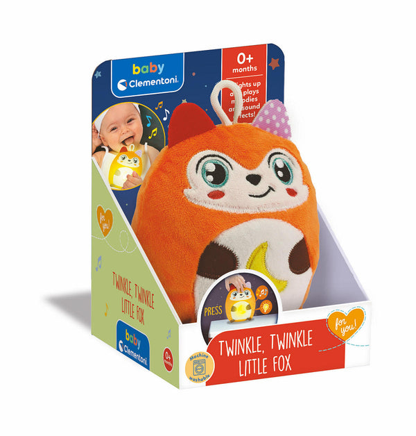 Clementoni Baby Twinkle Winkle  Kleine Vos Knuffel Nachtlamp