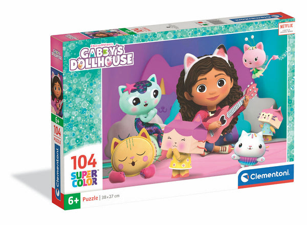 Clementoni Puzzel 104 stukjes Gabby AND apos;s Dollhouse