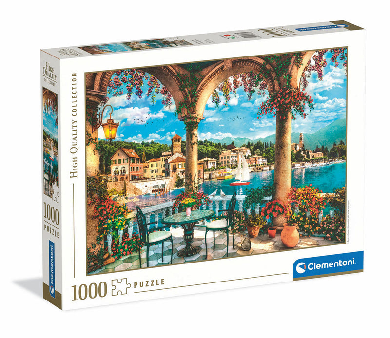Clementoni Legpuzzel Kunstwerken Uitzicht op het Comomeer, 1000st.