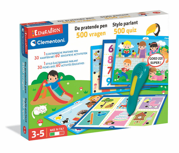 Clementoni Education - Pratende Pen 500 vragen