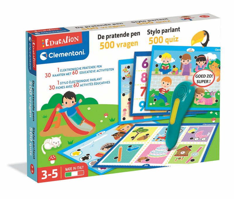 Clementoni Education - Pratende Pen 500 vragen