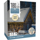 IJspegel verlichting - 6 meter - 180 LED - Timer - Lichtfuncties - Geheugen - warm wit