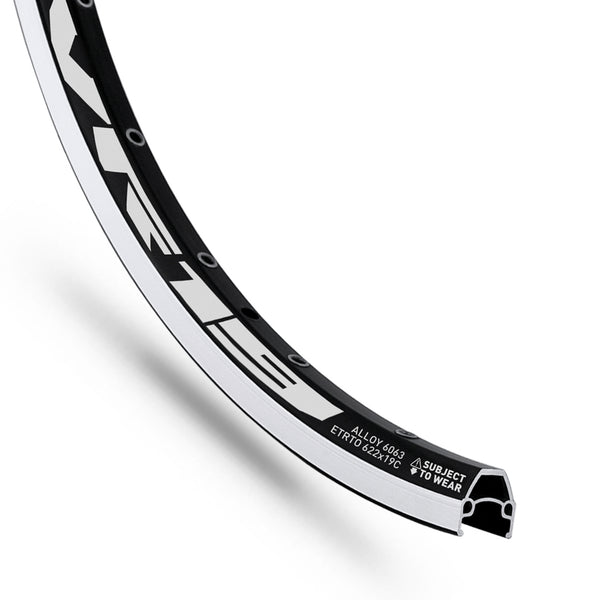 Velg Rodi VR19 28" (622 x 19C) aluminium 36 gaats - zwart
